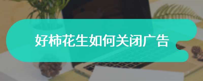 好柿花生如何关闭广告