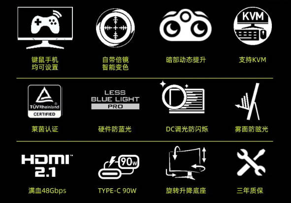 微星 MAG 323UPF 枪神显示器发布：4K 160Hz IPS 屏，90W PD 反充(2)