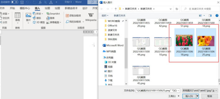 word文档怎么横向排版放两幅图(1)