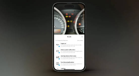 苹果 iOS 17 看图查询功能可识别汽车仪表盘警报(1)