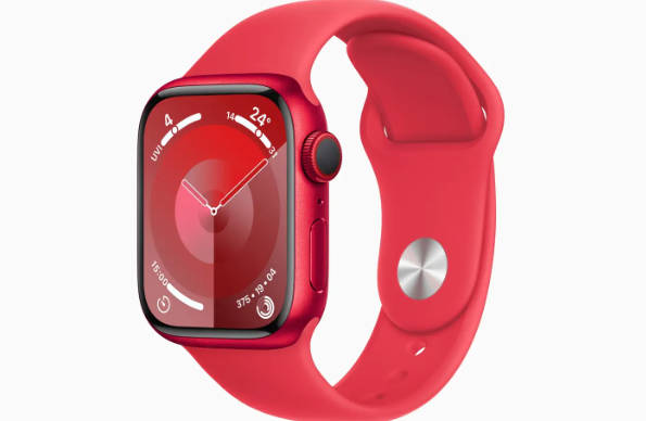 苹果上架(RED)版红色铝金属 Apple Watch Series 9 手表:纪念世界艾滋病日,2999 元起