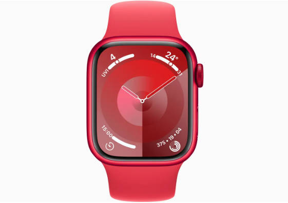 苹果上架(RED)版红色铝金属 Apple Watch Series 9 手表:纪念世界艾滋病日,2999 元起(1)