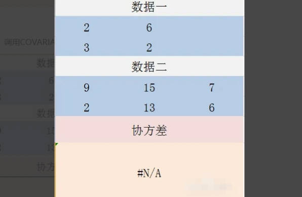 如何在单元格中使用COVARIANCE.P函数(3)