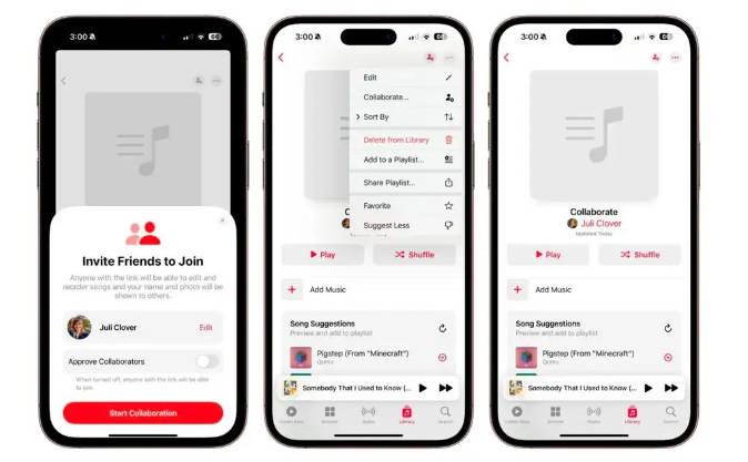苹果明确“Apple Music 协作播放列表”限制：账号要求 13 岁以上、暂未登陆国区(1)