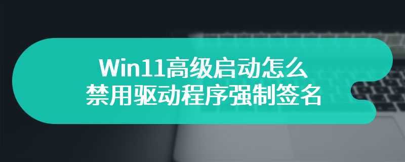 Win11高级启动怎么禁用驱动程序强制签名