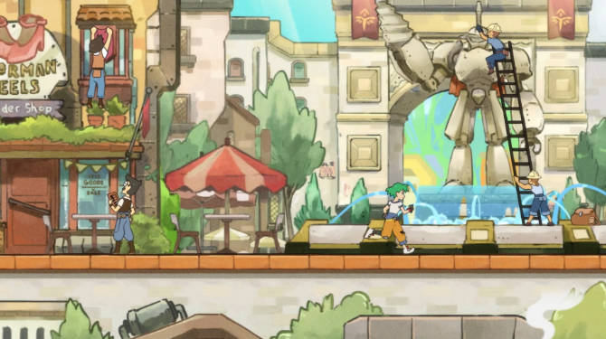 手绘风横版冒险游戏《StellaGale》现已在Steam推出试玩Demo(1)