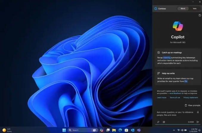 微软 Copilot for Microsoft 365 已面向 Windows 桌面用户推出