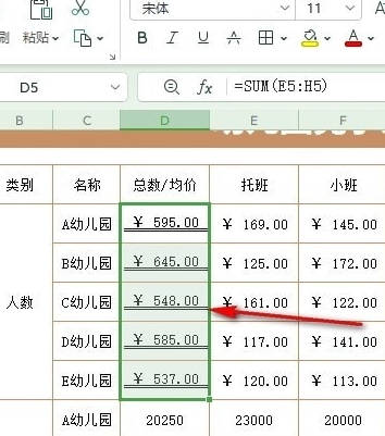 WPS如何添加会计用双下划线(4)