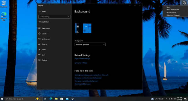 微软发布 Win10 RP 19045.4116 预览版更新：新增 Desktop Spotlight