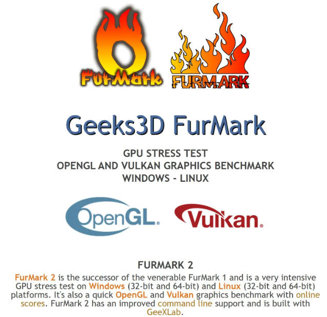 跨平台 GPU 基准测试工具 FurMark 2 正式版发布,支持 OpenGL 3.2 和 Vulkan 1.1 等各种 API
