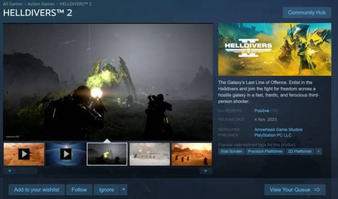 两个独立游戏伪装成《绝地潜兵2》骗钱 已被Steam下架