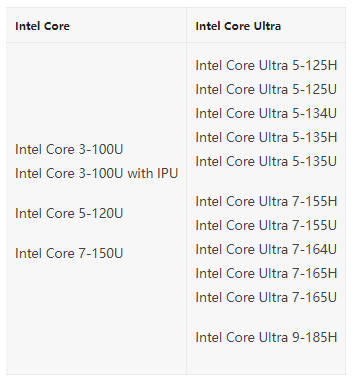 微软“偏袒”英特尔，Win11 新增支持酷睿 Ultra 等新处理器：总数达 903 款(2)