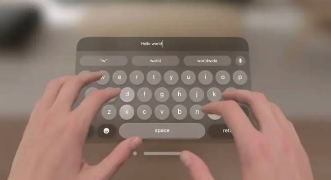 虚拟键盘不好用，第三方开发者为苹果 Vision Pro 头显打造“在 iPhone 上输入文字”应用