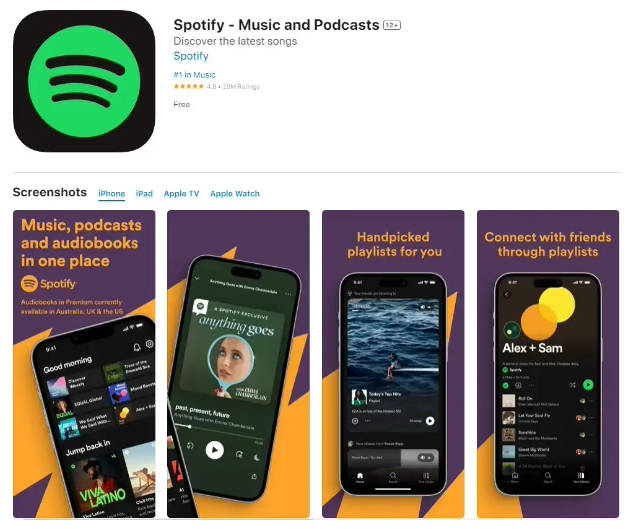 Spotify 改变态度，不再为欧盟的苹果 iPhone 应用提供内购(1)