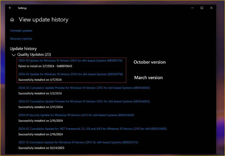 微软承认 Windows Update 出错:Win10 安装 3 月更新后再推送去年 10 月更新(2)