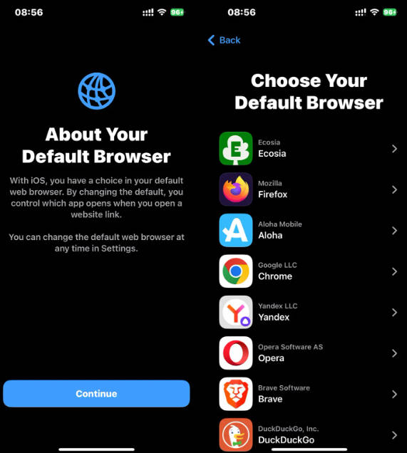 苹果 iOS 18 将允许欧盟 iPhone 用户将默认导航应用从“地图”改为其他 App(1)