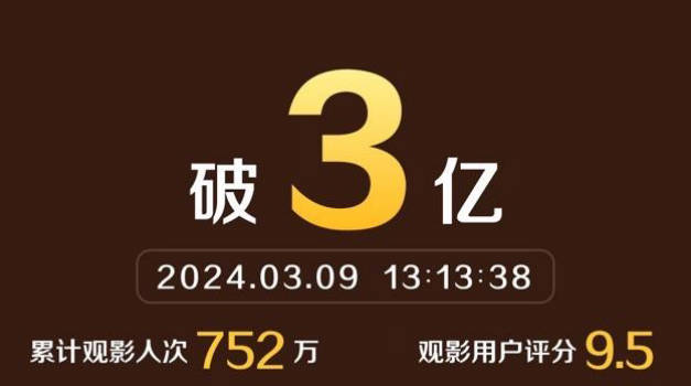 《周处除三害》票房口碑双丰收 上映9天票房高达3亿