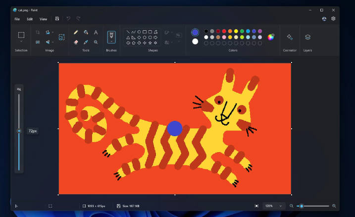 微软向 Win11 预览体验成员推送画图 11.2402.32.0 版本更新，支持背景透明处理