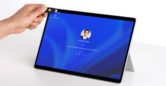 微软 Surface Pro 10 商用版内置 NFC 读卡器 无需输入密码登录