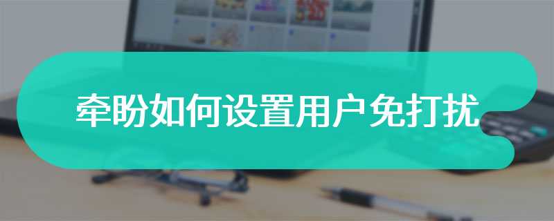牵盼如何设置用户免打扰
