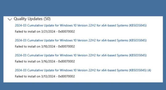 时隔 2 周，部分 Win10 用户反馈仍无法安装微软 3 月更新