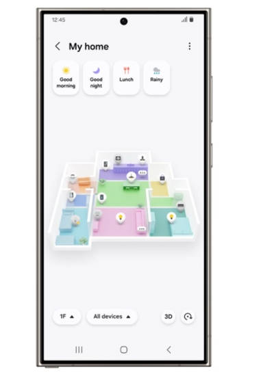 三星推出 3D Map View 功能：家电位置可视化，融合 SmartThings 与 AI(1)