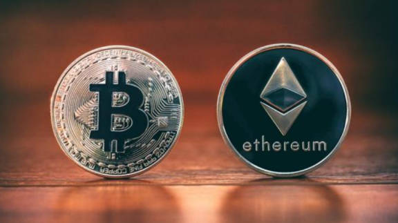 BTC ETH 结束震荡破位下行日内出现修正