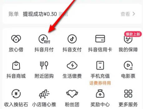 抖音月付如何开启自动还款(2)