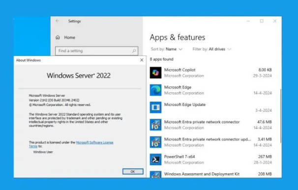 微软悄然向 Windows Server 2022 系统推送安装 Copilot 应用(1)