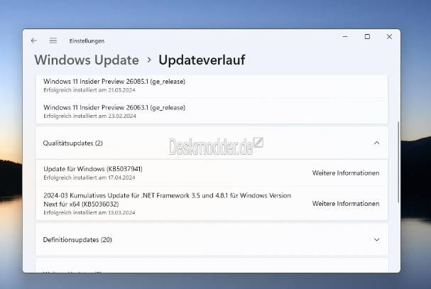 微软向 Win11 推送 OEM 分支更新