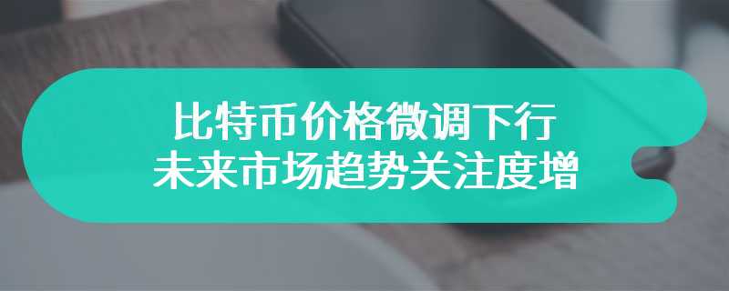 比特币价格微调下行，未来市场趋势关注度增