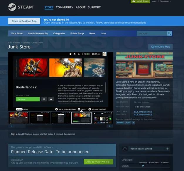 允许SteamOS安装Epic和GOG游戏的插件从Steam下架，玩家何去何从？