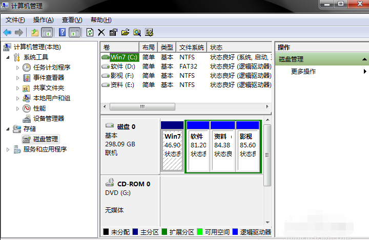 win7如何在电脑上分区硬盘(1)